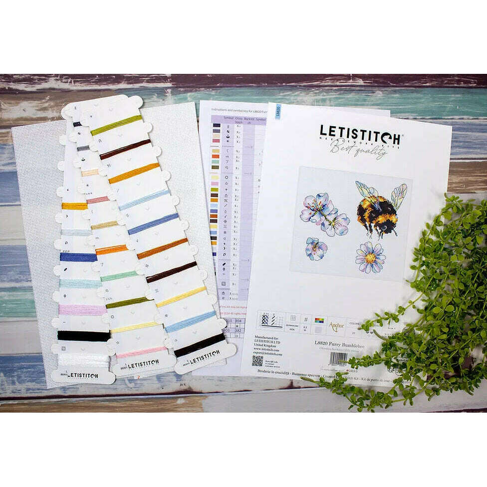 Furry Bumblebee L8820 Counted Cross Stitch Kit