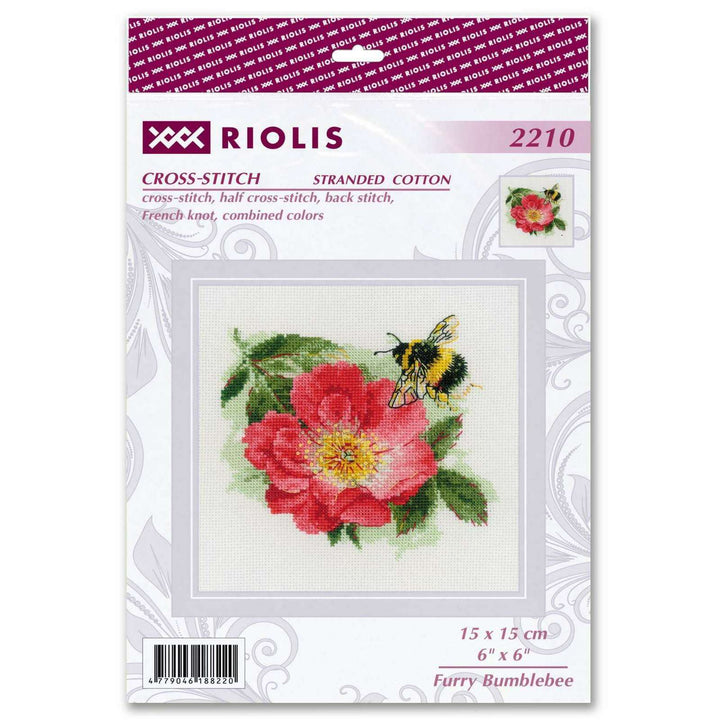 Furry Bumblebee R2210 Counted Cross Stitch Kit