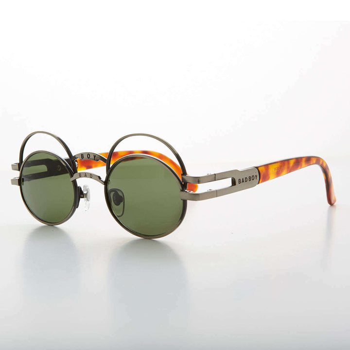 Futuristic Oval Sunglass with Double Eyelid - Ace