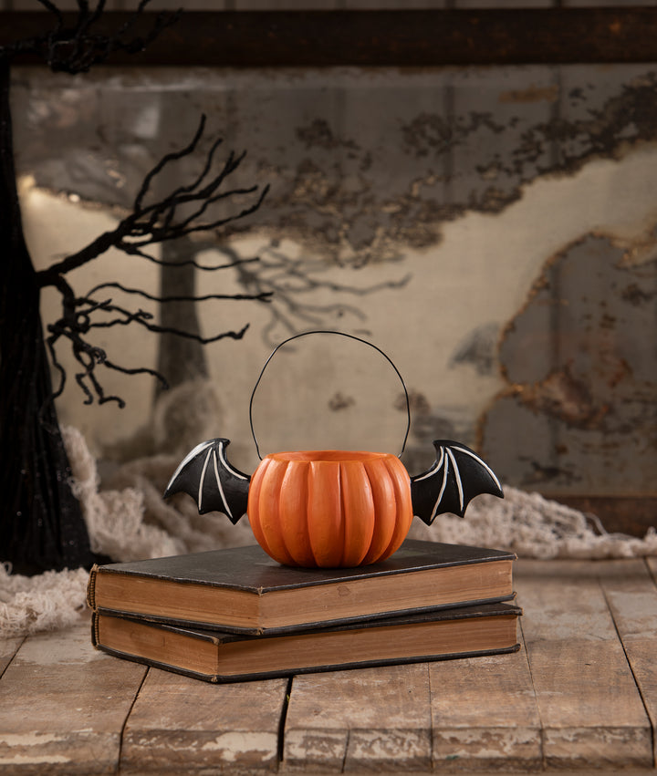 Surprised Batty Jack Bucket by Bethany Lowe Designs, image 3