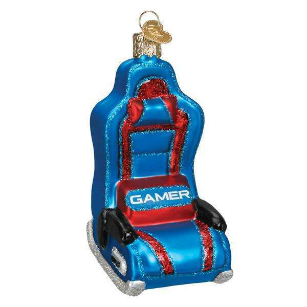 Old World Christmas Gaming Chair Blown Glass Ornament