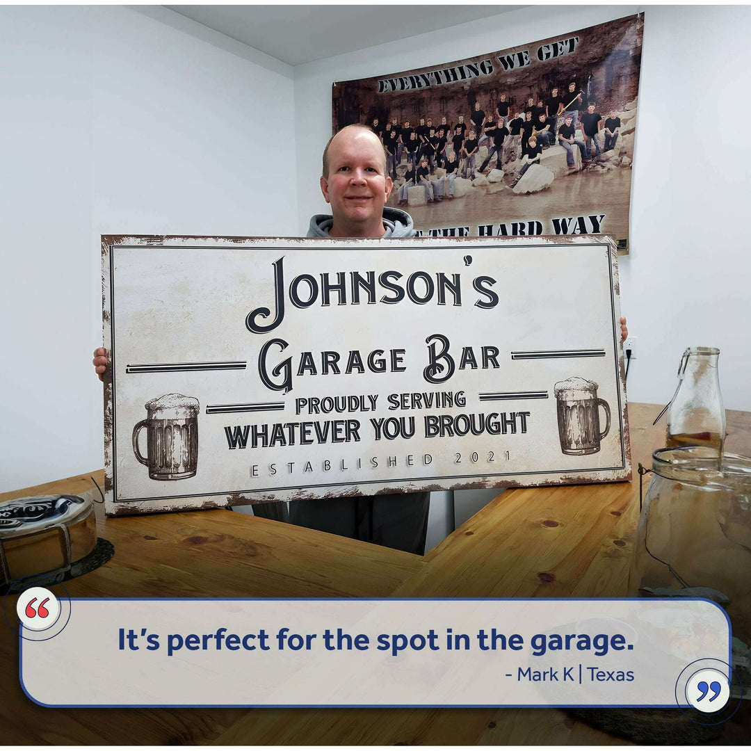 Garage Bar Sign