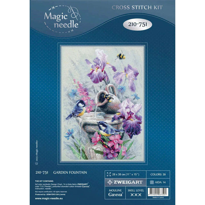 Garden Fountain 210-751 Counted Cross-Stitch Kit
