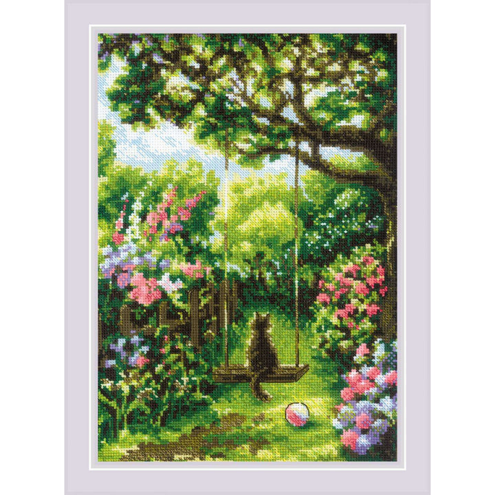 Garden Swing R2114 Counted Cross Stitch Kit