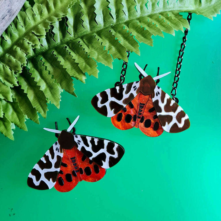 Garden Tiger Moth Brooch by Cherryloco Jewellery 2