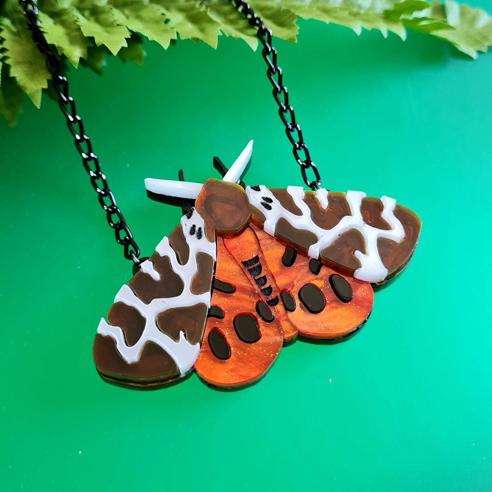 Garden Tiger Moth Necklace by Cherryloco Jewellery 3