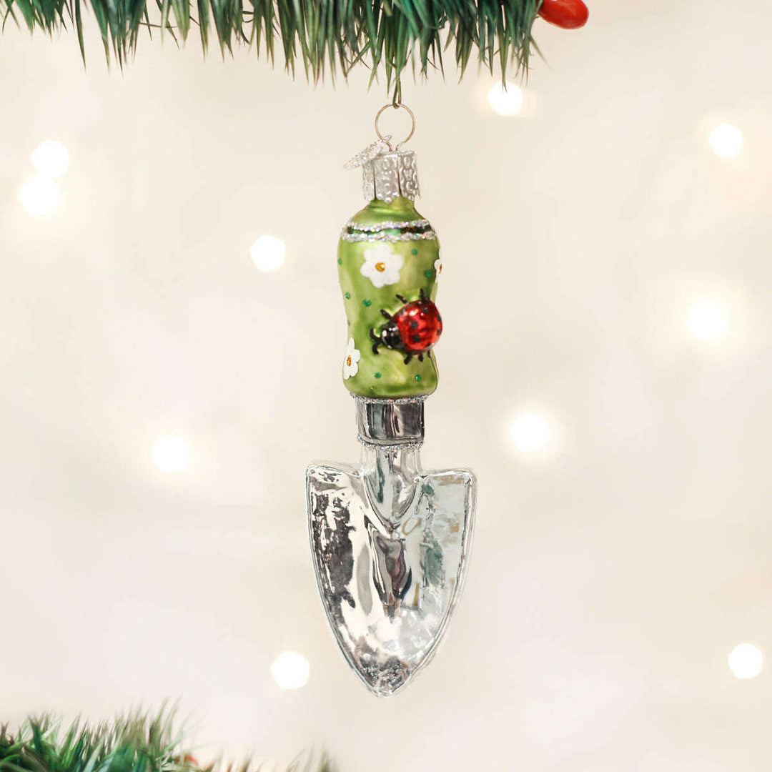 Old World Christmas Garden Trowel Blown Glass Ornament