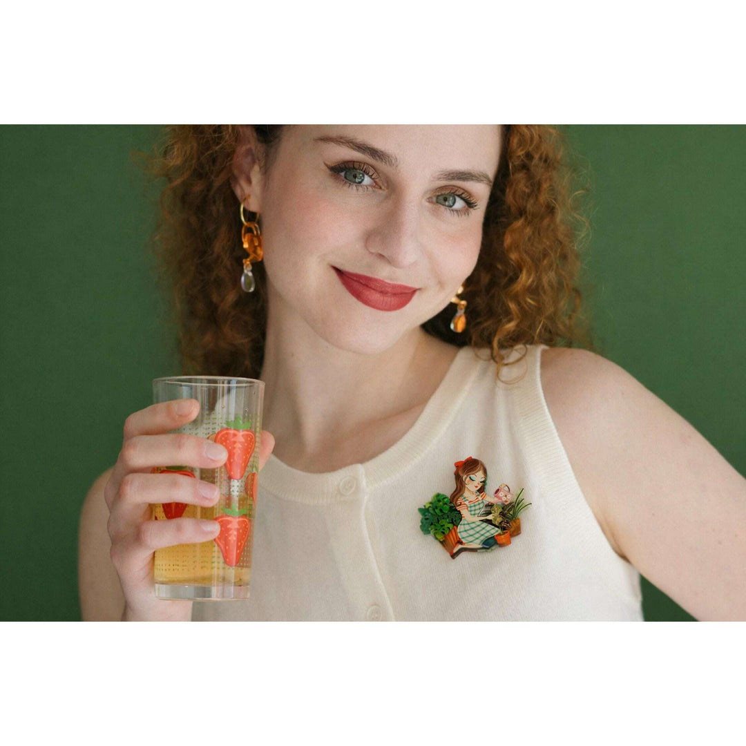 Gardener Girl Brooch – view 2