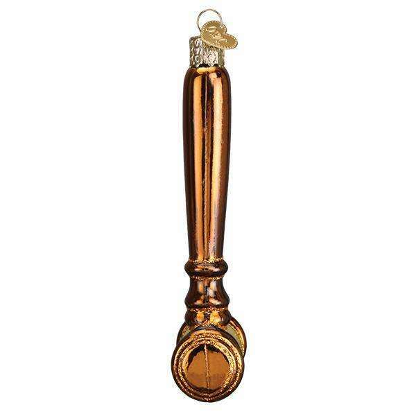 Old World Christmas Gavel Blown Glass Ornament