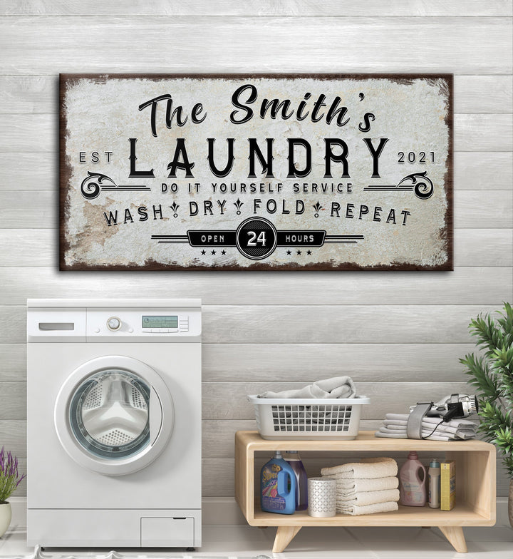 Personalized Laundry Room Sign
