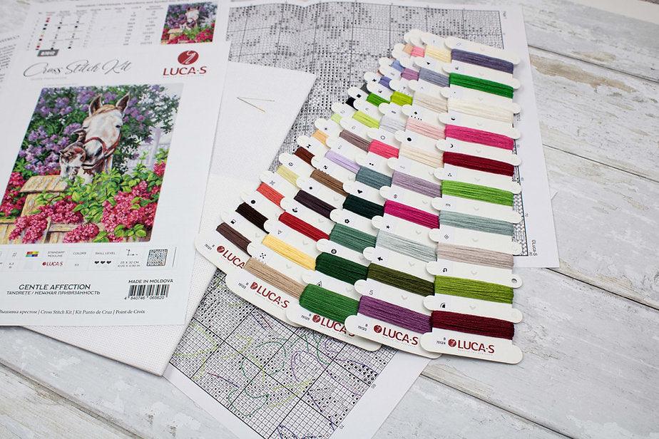 Gentle Affection B7012L Counted Cross-Stitch Kit