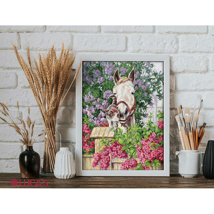 Gentle Affection B7012L Counted Cross-Stitch Kit