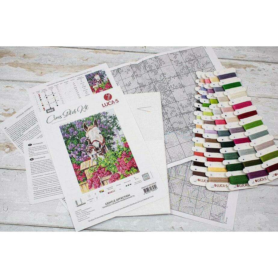 Gentle Affection B7012L Counted Cross-Stitch Kit