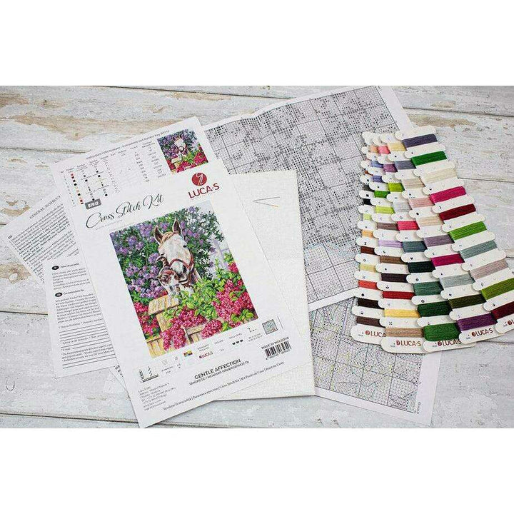 Gentle Affection B7012L Counted Cross-Stitch Kit
