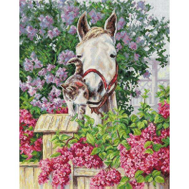 Gentle Affection B7012L Counted Cross-Stitch Kit