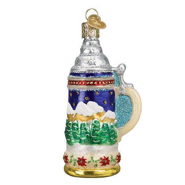 Old World Christmas German Stein Blown Glass Ornament