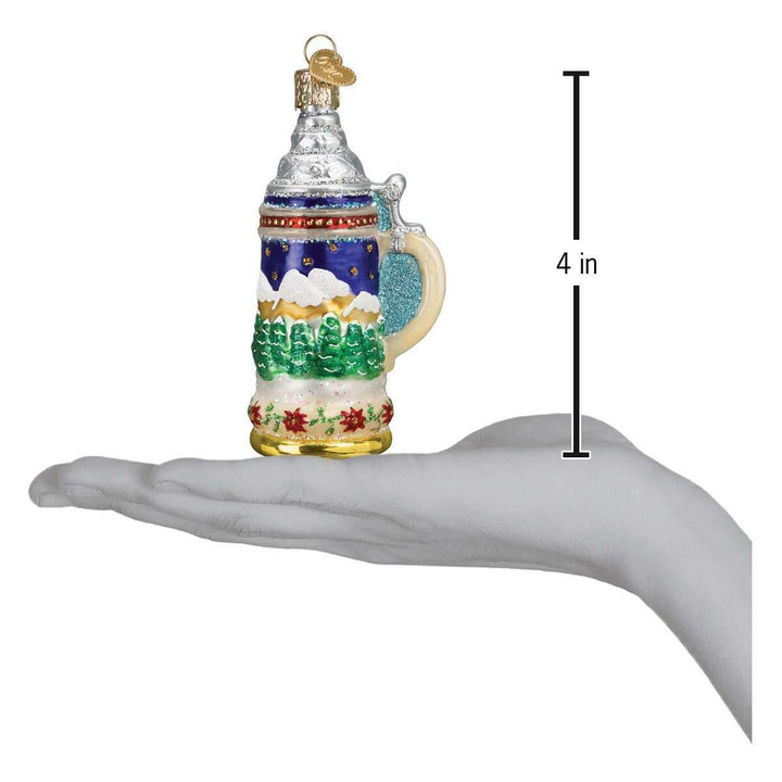 Old World Christmas German Stein Blown Glass Ornament