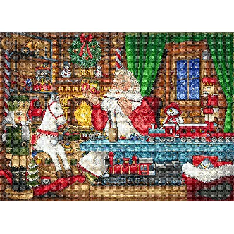 Getting ready for the Christmas L8074 Counted Cross Stitch Kit