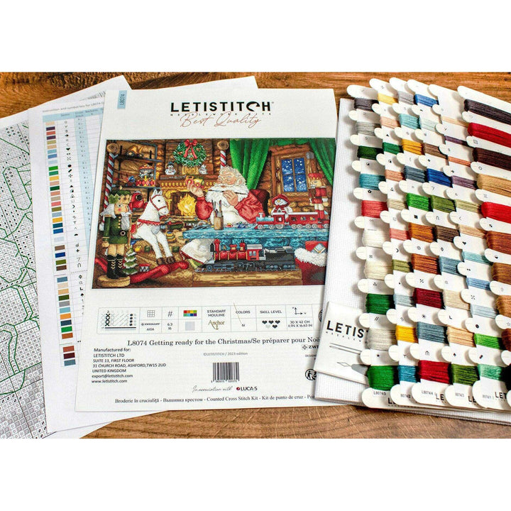 Getting ready for the Christmas L8074 Counted Cross Stitch Kit