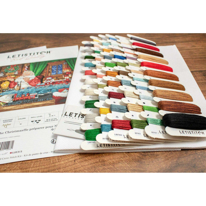 Getting ready for the Christmas L8074 Counted Cross Stitch Kit
