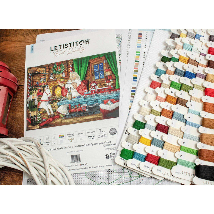 Getting ready for the Christmas L8074 Counted Cross Stitch Kit