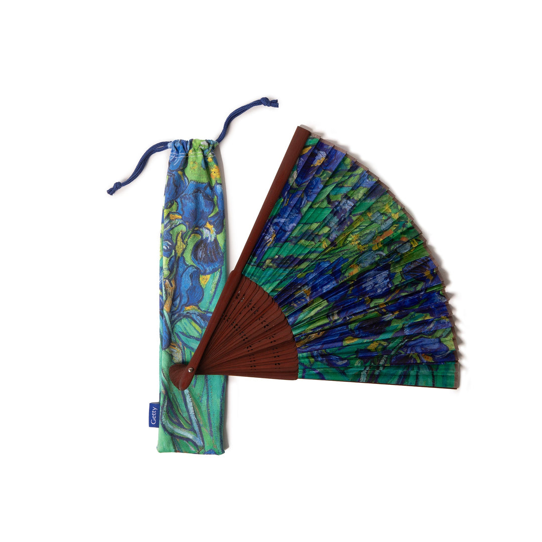 Van Gogh Irises Folding Hand Fan