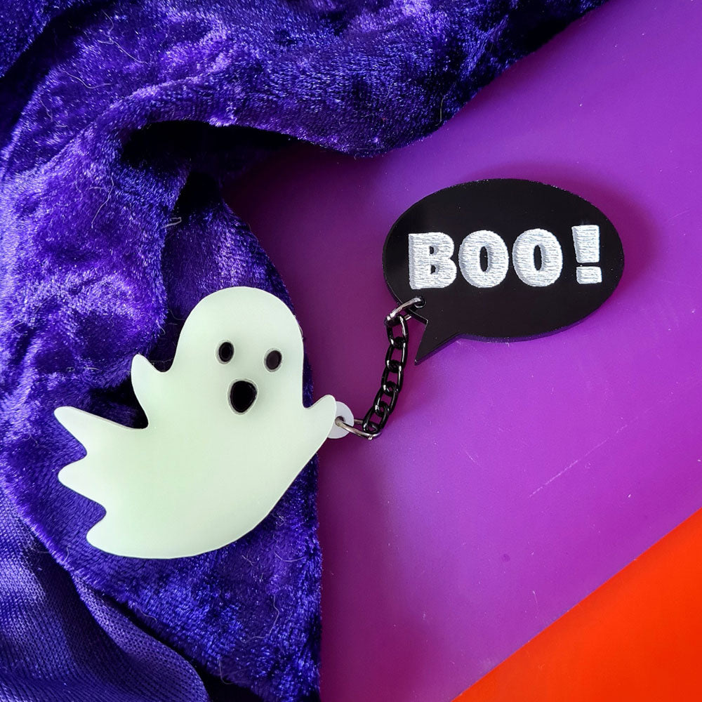 Ghost Duo Brooch by Cherryloco Jewellery 4