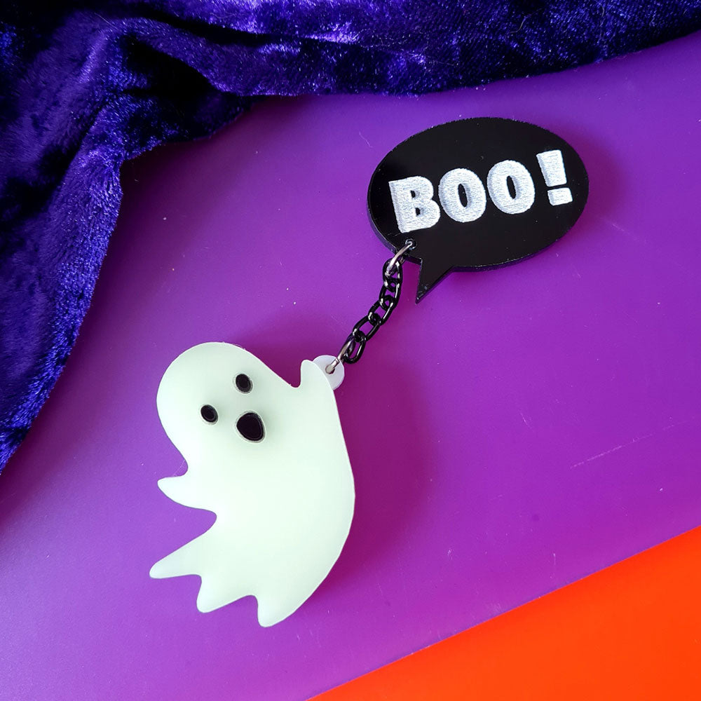 Ghost Duo Brooch by Cherryloco Jewellery 2