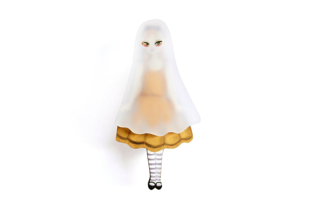 Ghost Girl Brooch by LaliBlue - Quirks!