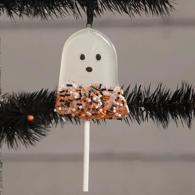 Ghostie Boy Lollipop Ornament - Quirks!