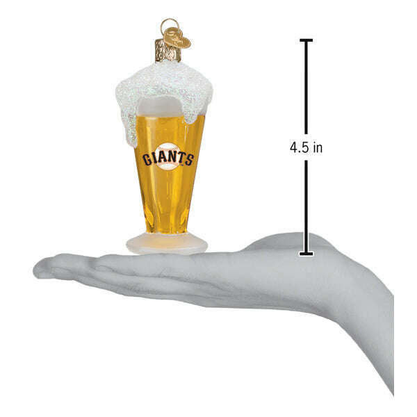 Old World Christmas Giants Glass of Beer Blown Glass Ornament