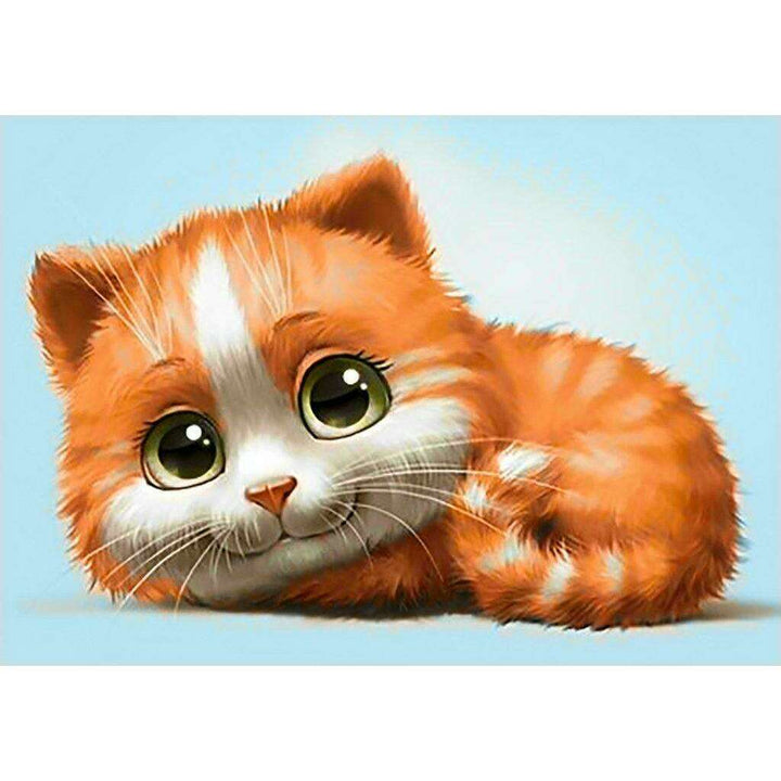 Ginger Cat WD194 11.8 x 7.9 inches Wizardi Diamond Painting Kit