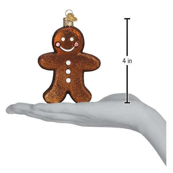 Old World Christmas Ginger Cottages Gingerman Blown Glass Ornament