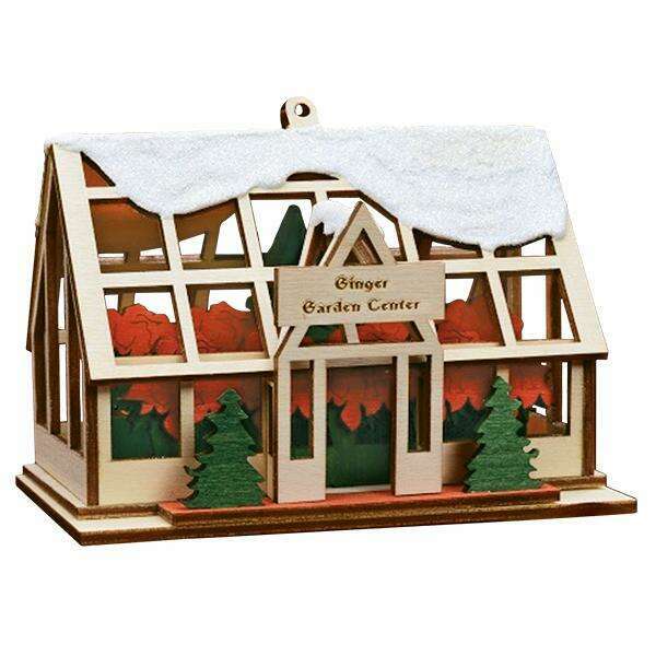 Old World Christmas Ginger Garden Center Light-Up Ornament