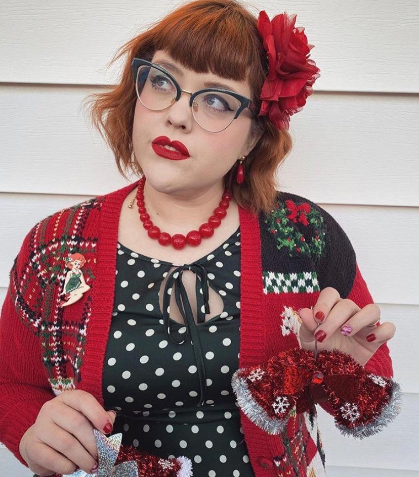 Ginger Snap Holiday Brooch by Lipstick & Chrome - Quirks!