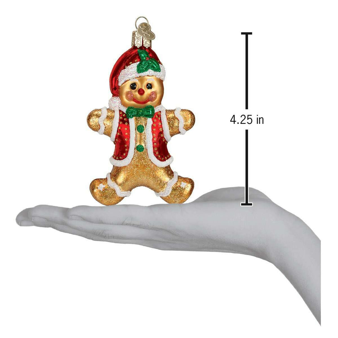 Old World Christmas Gingerbread Boy Blown Glass Ornament