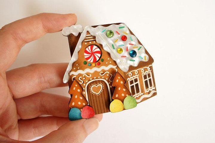 Gingerbread House Brooch by LaliBlue - Quirks!