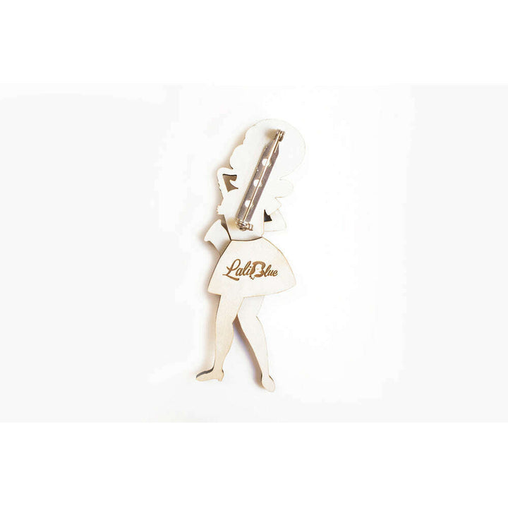Girl playing the Saxophone Brooch by Laliblue 2