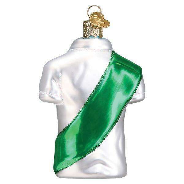 Old World Christmas Girl Scout Uniform Blown Glass Ornament