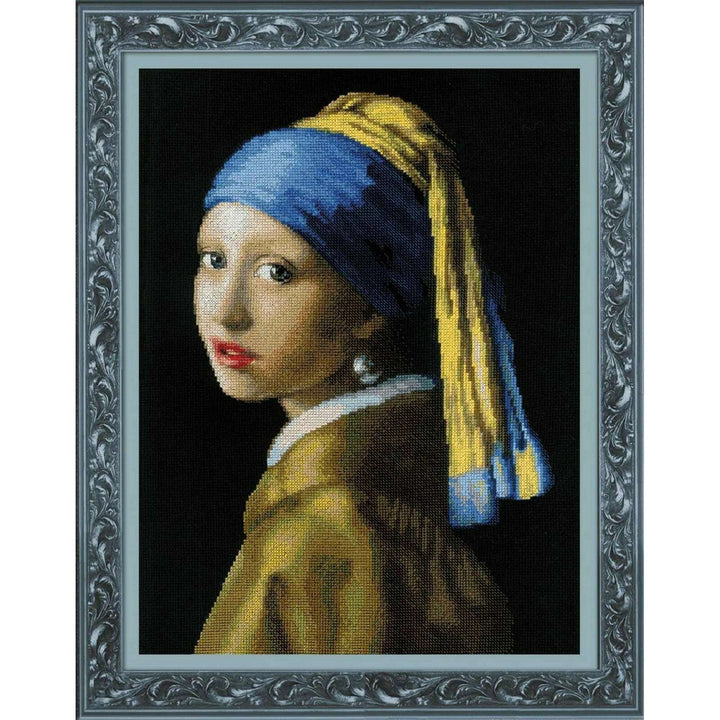 Girl with a Pearl Earring after J. Vermeer's Painting R100/063 Counted Cross Stitch Kit