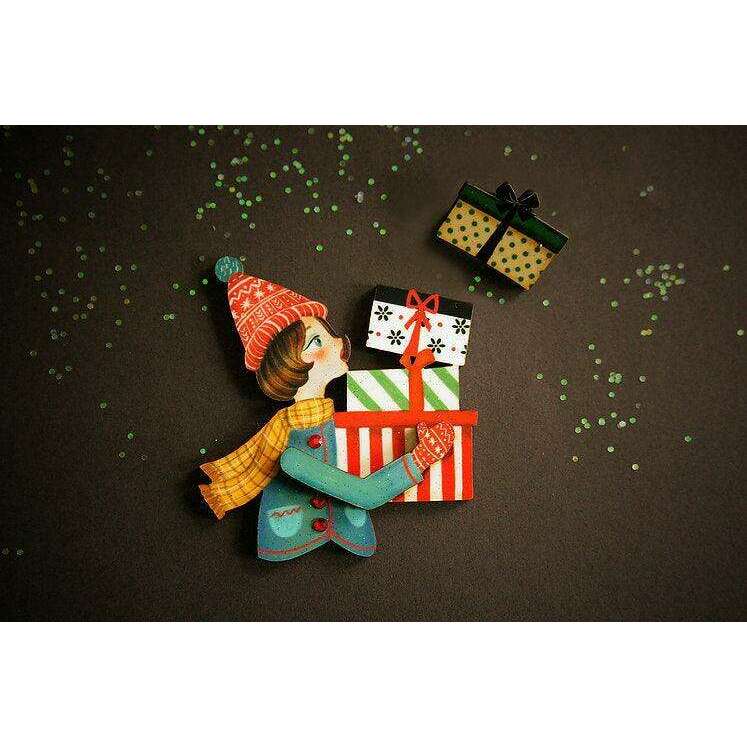 Girl with Gifts Brooch by Laliblue - Quirks!