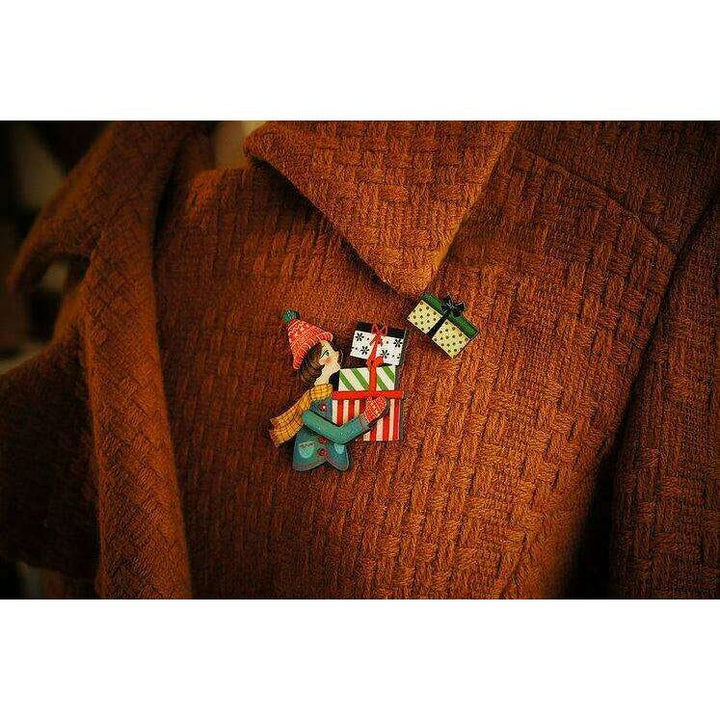 Girl with Gifts Brooch by Laliblue - Quirks!