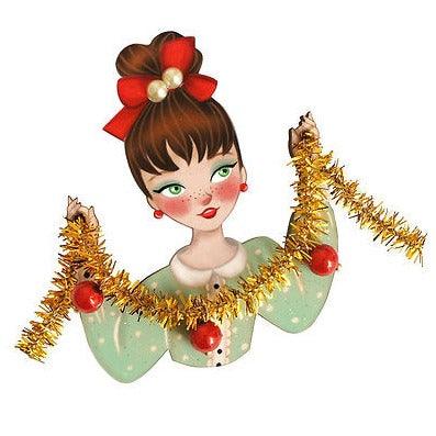 Girl With Tinsel Brooch by LaliBlue - Quirks!