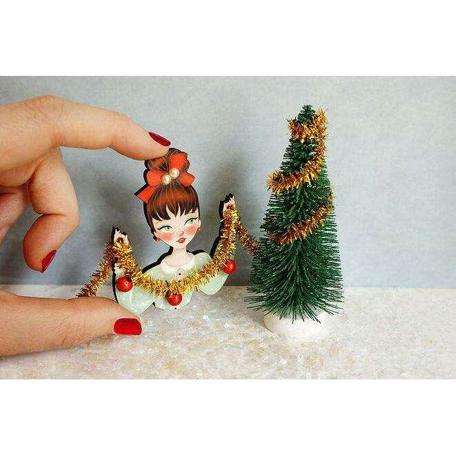 Girl With Tinsel Brooch by LaliBlue - Quirks!