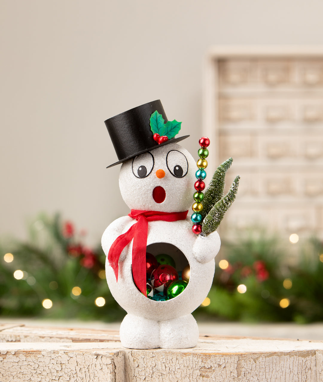 Retro Silly Surprise Snowman by Bethany Lowe Designs, image 2