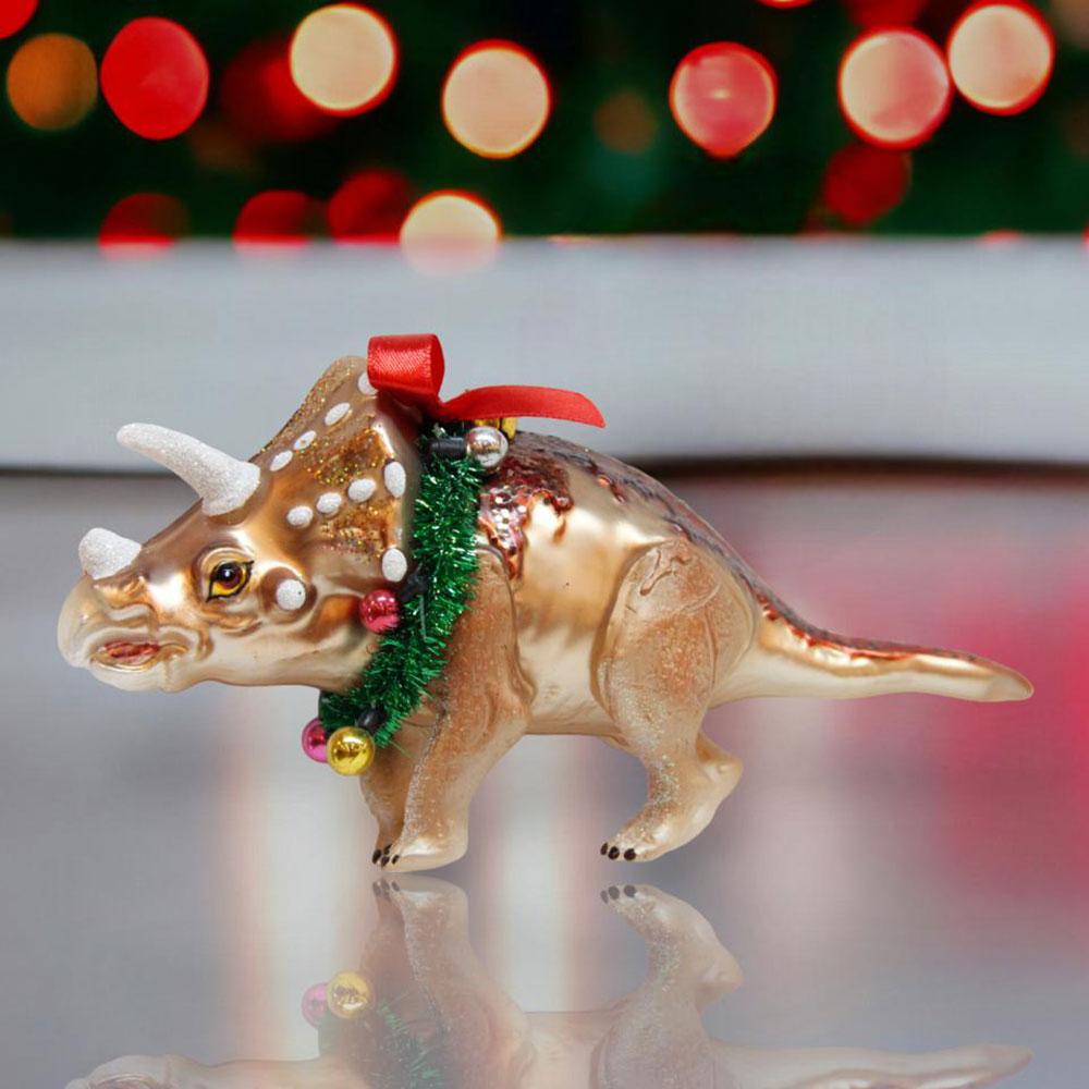 Glass Dinosaur Ornament - 79-80521 by December Diamonds 