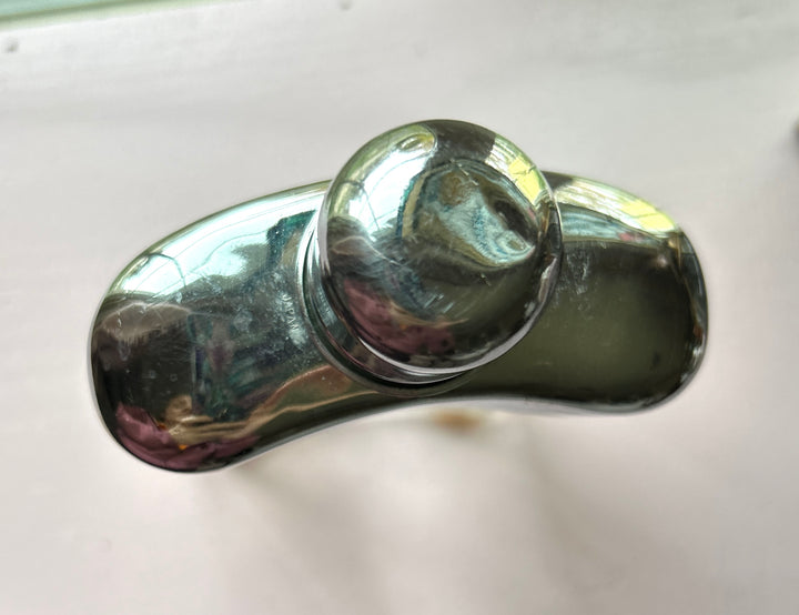 Chrome cap top view