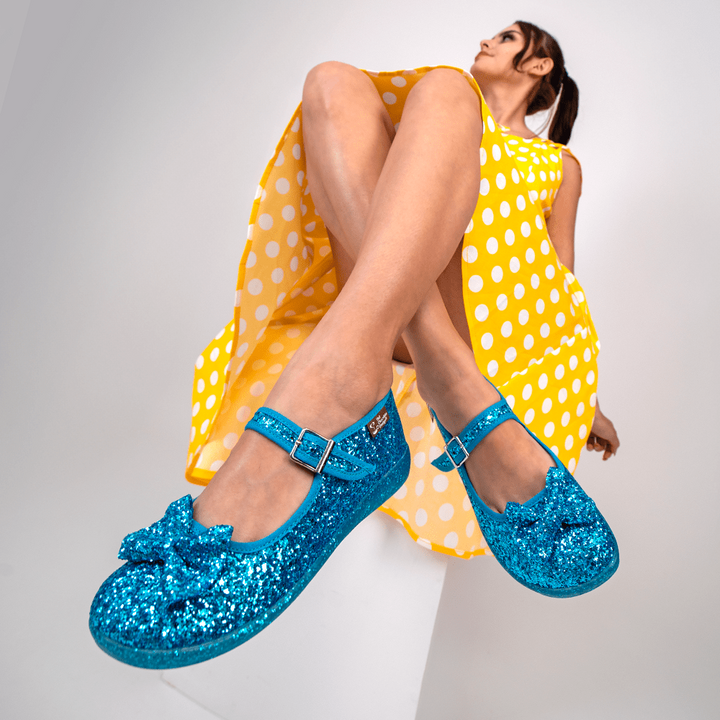 Glitter Ice Women's Mary Jane Flats