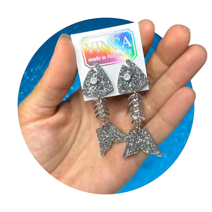 Gill-ty Pleasure Fish Bone Earrings