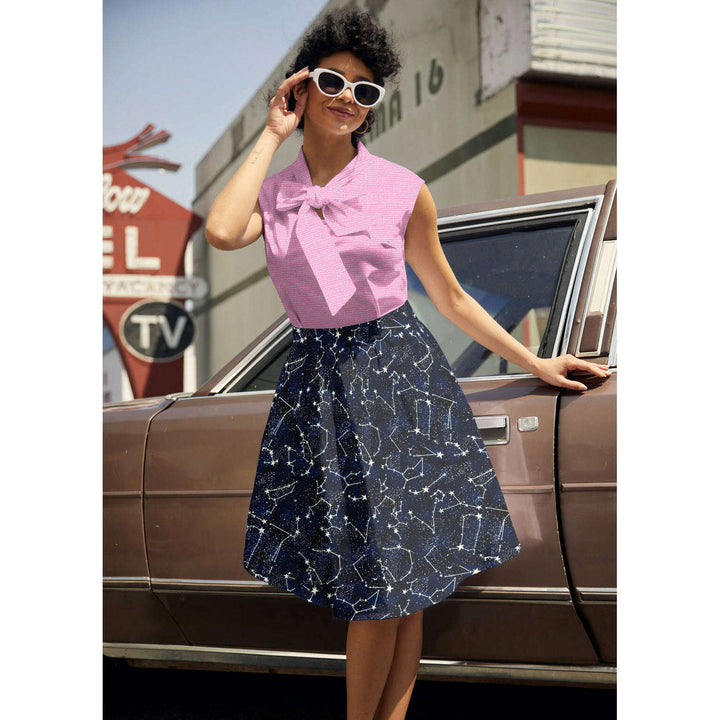 Glow in the Dark Constellations A-line Skirt